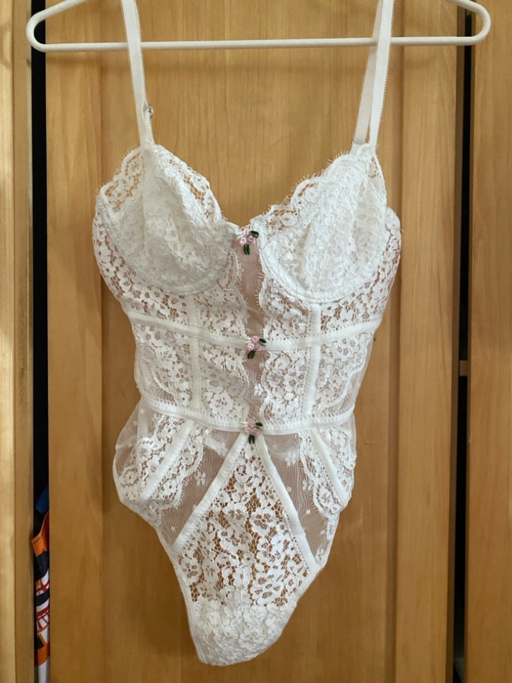 For Love and Lemons Mia Lace Teddy Bodysuit